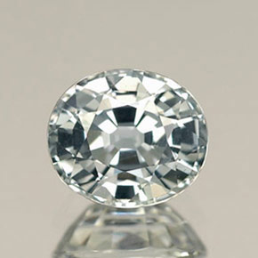 Zafiro verde natural de 1,25 ct, corte óvalo, IF