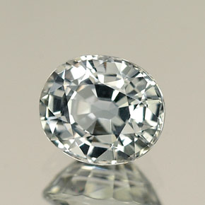Zafiro verde natural de 1,25 ct, corte óvalo, IF
