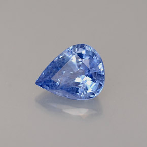 Zafiro azul natural de 1,51 ct, en forma de pera, VS-SI