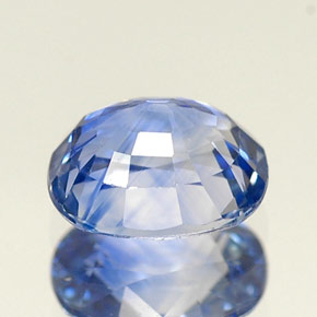 Zafiro azul natural de 1,32 ct, corte cojín, VVS-VS