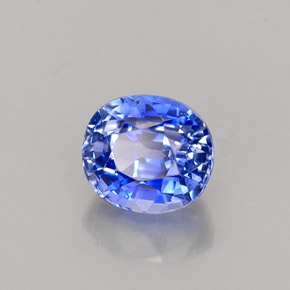 Zafiro azul natural de 1,02 ct, corte óvalo, VVS-VS