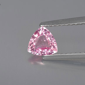 Zafiro rosa natural de 0,64 ct, trillón, VS