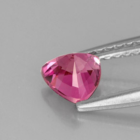 Zafiro rosa natural de 0,71 ct, trillón, VVS
