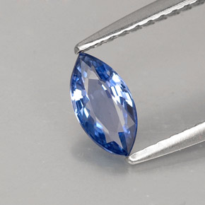 Zafiro azul natural de 0,52 ct, marquesa, VVS-VS