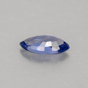 Zafiro azul natural de 0,52 ct, marquesa, VVS-VS