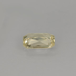 Zafiro amarillo natural de 0,90 ct, corte esmeralda, VS-SI