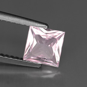 Zafiro rosa natural de 1,00 ct, cuadrado, VS