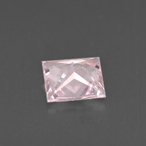 Zafiro rosa natural de 1,00 ct, cuadrado, VS