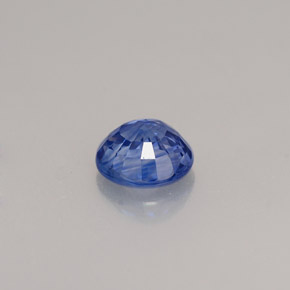 Zafiro azul natural de 0,93 ct, corte redondo, VS