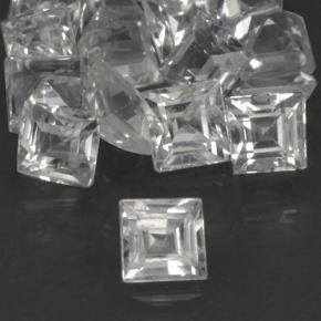 Gemas de zafiro blanco natural de 1,69 ct, cuadrado, VVS-VS