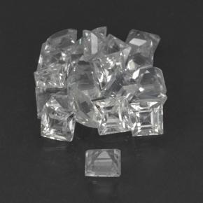 Gemas de zafiro blanco natural de 1,69 ct, cuadrado, VVS-VS