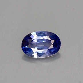 Zafiro violeta natural de 0,52 ct, corte óvalo, VVS