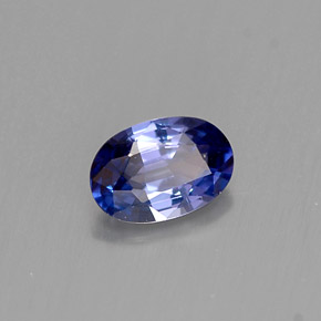 Zafiro violeta natural de 0,52 ct, corte óvalo, VVS