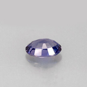 Zafiro azul natural de 0,57 ct, corte óvalo, VS