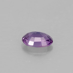Zafiro violeta natural de 0,57 ct, corte óvalo, VVS