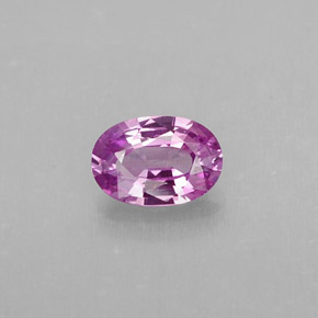 Zafiro púrpura natural de 0,57 ct, corte óvalo, VVS-VS