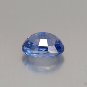 Zafiro azul natural de 1,00 ct, corte óvalo, VS