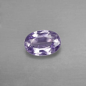 Zafiro violeta natural de 0,57 ct, corte óvalo, VVS-VS