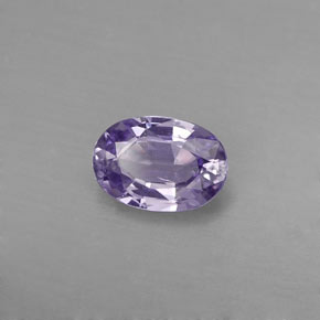 Zafiro violeta natural de 0,57 ct, corte óvalo, VVS-VS