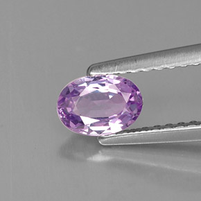 Zafiro violeta natural de 0,61 ct, corte óvalo, VVS-VS