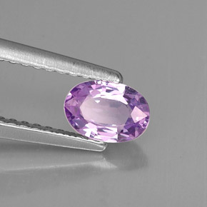 Zafiro violeta natural de 0,61 ct, corte óvalo, VVS-VS
