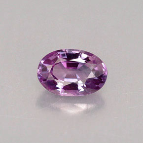 Zafiro violeta natural de 0,63 ct, corte óvalo, VVS-VS