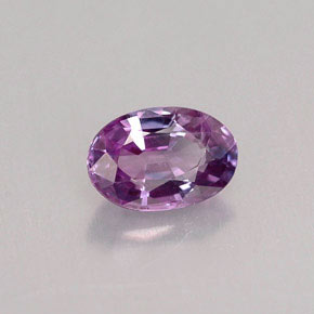 Zafiro violeta natural de 0,63 ct, corte óvalo, VVS-VS