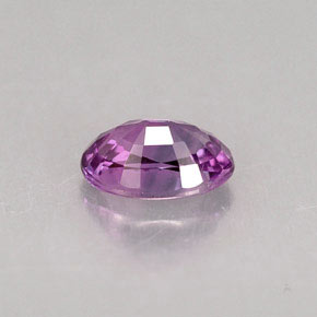 Zafiro violeta natural de 0,63 ct, corte óvalo, VVS-VS