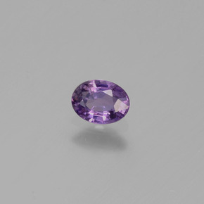 Zafiro violeta natural de 0,42 ct, corte óvalo, VVS-VS