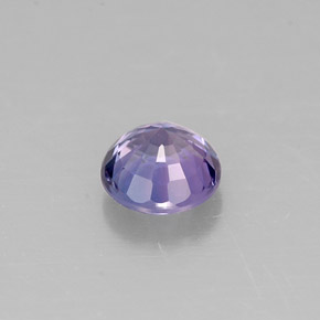 Zafiro violeta natural de 0,51 ct, corte redondo, VS