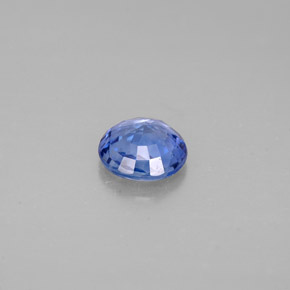 Zafiro azul natural de 0,69 ct, corte redondo, VS