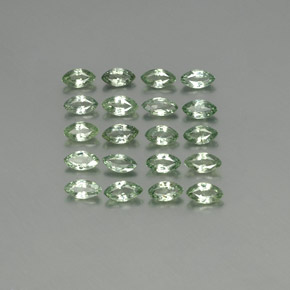 Gemas de zafiro verde natural de  ct, marquesa, VS