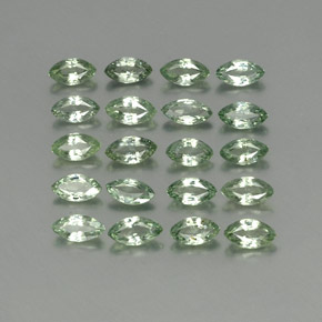 Gemas de zafiro verde natural de  ct, marquesa, VS