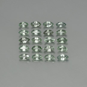 Gemas de zafiro verde natural de 4,39 ct, marquesa, VS