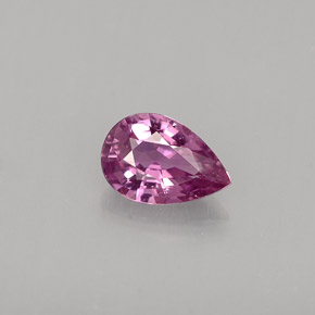 Zafiro violeta natural de 0,52 ct, en forma de pera, VVS