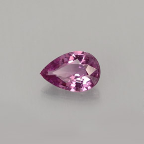 Zafiro violeta natural de 0,52 ct, en forma de pera, VVS