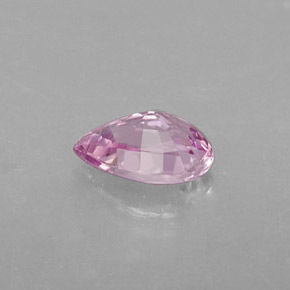 Zafiro rosa natural de 0,54 ct, en forma de pera, VVS-VS