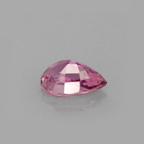 Zafiro rosa natural de 0,60 ct, en forma de pera, VVS-VS