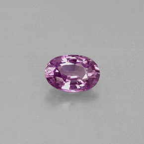 Zafiro violeta natural de 0,63 ct, corte óvalo, VVS-VS