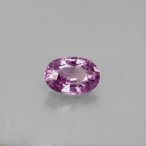 Zafiro violeta natural de 0,63 ct, corte óvalo, VVS-VS