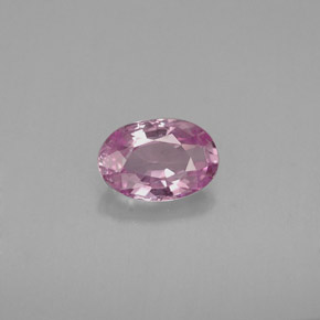 Zafiro violeta natural de 0,63 ct, corte óvalo, VVS