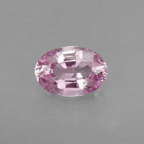 Zafiro rosa natural de 0,59 ct, corte óvalo, VVS