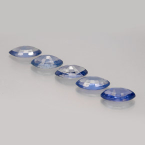 Gemas de zafiro azul natural de  ct, marquesa, VS