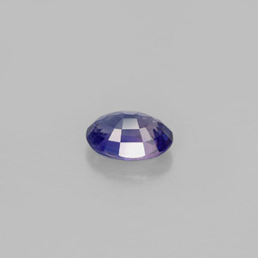 Zafiro violeta natural de 0,59 ct, corte óvalo, VS