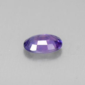 Zafiro violeta natural de 0,48 ct, corte óvalo, VS
