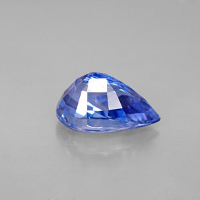 Zafiro azul natural de 3,60 ct, en forma de pera, VVS-VS