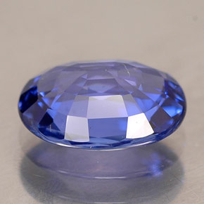 Zafiro azul natural de 2,30 ct, corte óvalo, IF