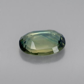 Zafiro verde natural de 1,69 ct, corte óvalo, VVS