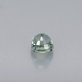Zafiro verde natural de 0,62 ct, corte cojín, VS