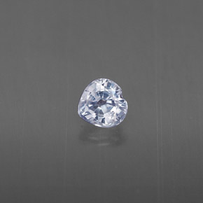 Zafiro azul natural de 0,32 ct, forma de corazón, VS-SI